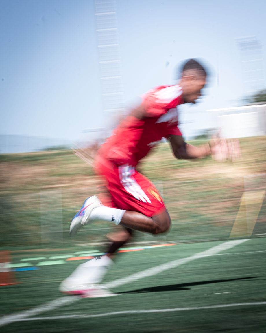 Sprint — slow motion — Préparation